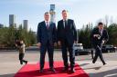 Foreign Secretary Lord David Cameron meets his Kazakh counterpart Murat Nurtleu (Stefan Rousseau/PA)
