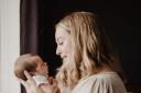 Emily Cherrington with baby George.
