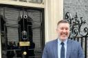 Alan Pease, principal of Suffolk New College, at 10 Downing Street