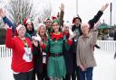Winter Wonderland at Chantry Library in Ipswich. Library manager Vicki Mann is in the centre, dressed as an elf.