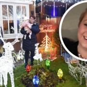 Julie and Neil Stout will be lighting up Purdis Farm this Christmas with approximately 35,000 to 40,000 lights in memory of their daughter who tragically died after giving birth, Charlotte Bond