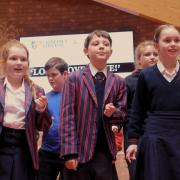 Stars of the future? Ipswich primary school pupils meet famous West End performers