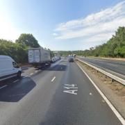There are currently long delays on the A14 near Ipswich