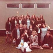 Stephenie (front in suit) is organising a reunion for former Northgate Grammar school pupils