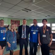 Copleston High School celebrated Ipswich Town and raised money for a cancer charity