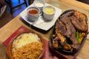 The dinga's fajita and sides at Amigos in Bury St Edmunds