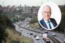 Councillor Christopher Hudson says that using railways instead of building a new link road would be a far better solution to the traffic at Copdock Interchange.