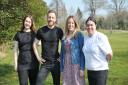Staff members Tony, Elliot, Sophy and Lou of Kingfishers Country Park at Cretingham