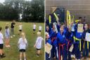 Left: Active Week at West Row Academy Right: Englands Karate school run classes in Bury St Edmunds and Stowmarket