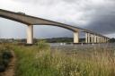 A 40mph speed limit is being rolled out on the A14 Orwell Bridge. Picture: MICK WEBB/CITIZENSIDE.COM