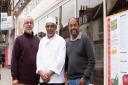 The team at the Dhaka in Ipswich, from left to right, Foez Haque, Anchor Ali and Harun Mahmud. Credit: Newsquest