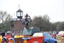 Dougie Lampkin, former world champion, performs at the Copdock Motorcycle Show at Trinity Park