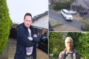 Philip Thompson (left) of East Bergholt, is still bound to the terms of a council order which prevents him from storing limousines used for the purposes of a vehicle hire business at his home. Top right is CCTV captured in August of a white limo leaving