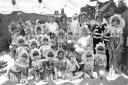 Children waving on their flower themed float  Picture: ARCHANT