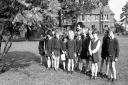 Young pupils in the grounds of the The School of Jesus and Mary, Woodbridge Road, Ipswich, in October 1977. Are you in the picture? Picture: JERRY TURNER