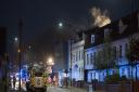 Fire in student accommodation block in Grimwade Street in Ipswich - photo copyright Anglia Picture Agency