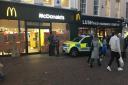 The McDonald's in Tavern Street Ipswich, where paramedics were called on Saturday, November 5.