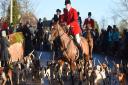 The lead rider kicks off Hadleigh's annual Boxing Day hunt. Picture: GREGG BROWN