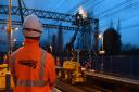 Network Rail engineers worked through the night to fix the overhead wires.