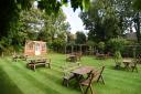 The King's Head in Laxfield has been shortlisted for best beer garden in Britain.