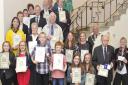 The St Edmund's Day Citizen of Year and Young Citizen of the Year Awards at Bury St Edmunds Town Council offices.