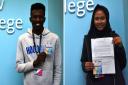 Students from Suffolk New College took part in a writing competition for Suffolk Day. The winners, Bashir Abdullah, 17, and Taniya Yeasmin, 16.