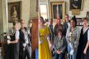 A group of volunteers visited Ipswich Town Hall to have tea with Mayor Elizabeth Hughes on her final day in office.