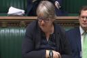 Health secretary Therese Coffey making a statement to MPs in the House of Commons on government plans to help patients receive easier access to NHS and social care.
