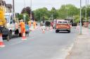 Roadworks took place in Ipswich while the Suffolk Show was on this week
