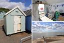 A beach hut for sale in Old Felixstowe