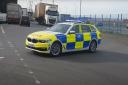 Police escorted two abnormal loads through Suffolk on Monday