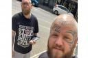 Paul Stansby (right) and Jamie Hart co-founders of the Lucky 13 Tattoo Studio in Ipswich spread anti-knife crime message
