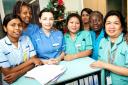Nurses at a London Hospital - without recruiting some from abroad the NHS would struggle to cope.