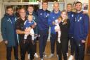 Ipswich Town players and staff visited three hospices this week to spread Christmas joy