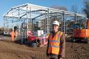 Neil MacDonald at the site in Ipswich
