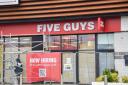 Signs have gone up for the new Five Guys in Ipswich