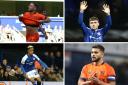 Clockwise from top left: Conor Chaplin, Leif Davis, Sam Morsy and Omari Hutchinson will all be among the leading contender for the club's Player of the Year award