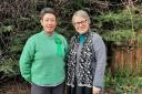 Green Party PPC Adria Pittock with Natalie Bennett