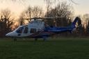 The air ambulance was seen in Alexandra Park in Ipswich