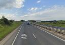 The incident happened on the A14 near Stowmarket