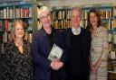 The editors of ‘A New Suffolk Garland’ Mary James, Dan Franklin, John James and Elizabeth Burke, pictured at Aldeburgh Bookshop