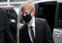 Ed Sheeran outside the High Court in London for a copyright trial over Shape of You