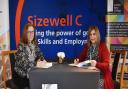 From left Sarah Hancock, HR director at Sizewell C, and Suffolk New College principal Viv Gillespie at the signing of the memorandum of understanding