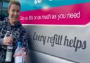 Mel Menhams from Suffolk mobile refill business Cupboard Love is encouraging her customers in Framlingham and Woodbridge to take part in the eco campaign 'just one bottle'