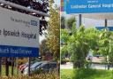 The number of coronavirus patient admissions at Ipswich and Colchester Hospitals has dropped slightly