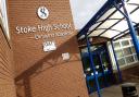 Stoke High School students have protested over new rules at the school regarding toilets.
