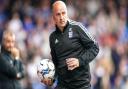 Ipswich Town manager Paul Cook, pictured during this afternoon's 2-2 home draw with AFC Wimbledon.
