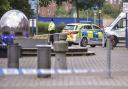 An area of Cardinal Park in Ipswich was cordoned off on Friday
