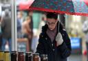 People flocked to Ipswich's first Farmers' Market despite the rain  Picture: SARAH LUCY BROWN