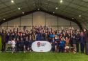 The England Deaf Rugby squads in the Ipswich Town training dome. Picture: PAVEL KRICKA
